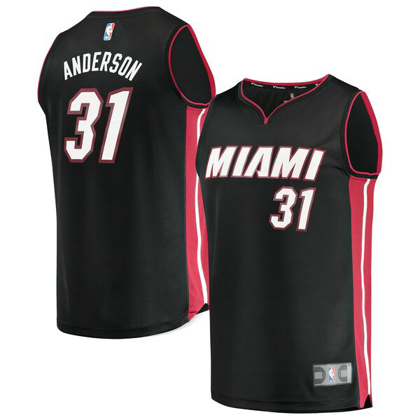 Maillot nba Miami Heat Icon Edition Homme Ryan Anderson 31 Noir